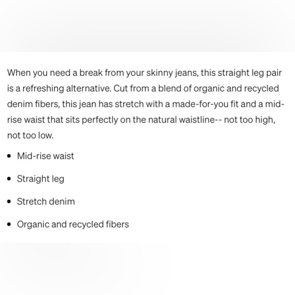 NWT Splendid Midrise Straight Jeans Size 23 Inseam 31” - Picture 9 of 9